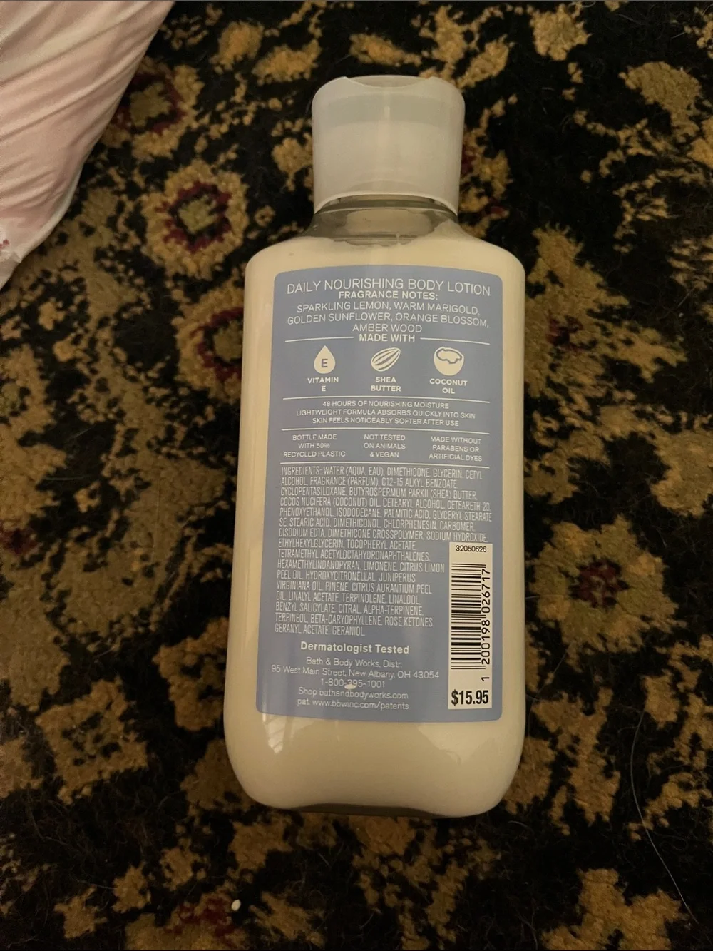 Bath & Body Works Country Chic Body Lotion - White with Floral Accents